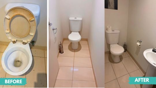 Before & After Bathroom Deep Cleaning in Officer VIC