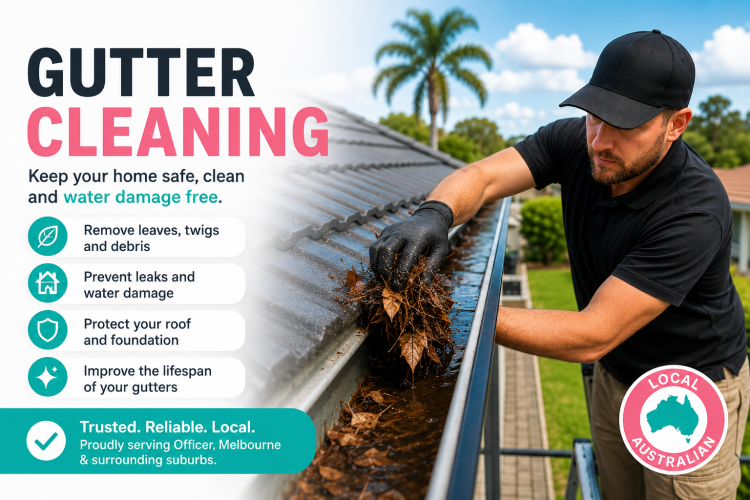 Gutter Cleaning in Officer